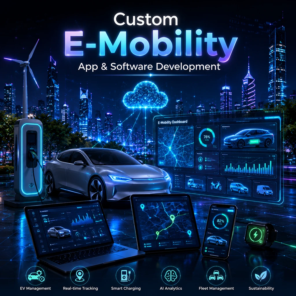 custom e-mobility applications and software solutions